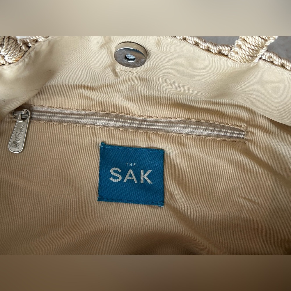 The Sak Tan Crochet Tote Bag - Picture 3 of 8